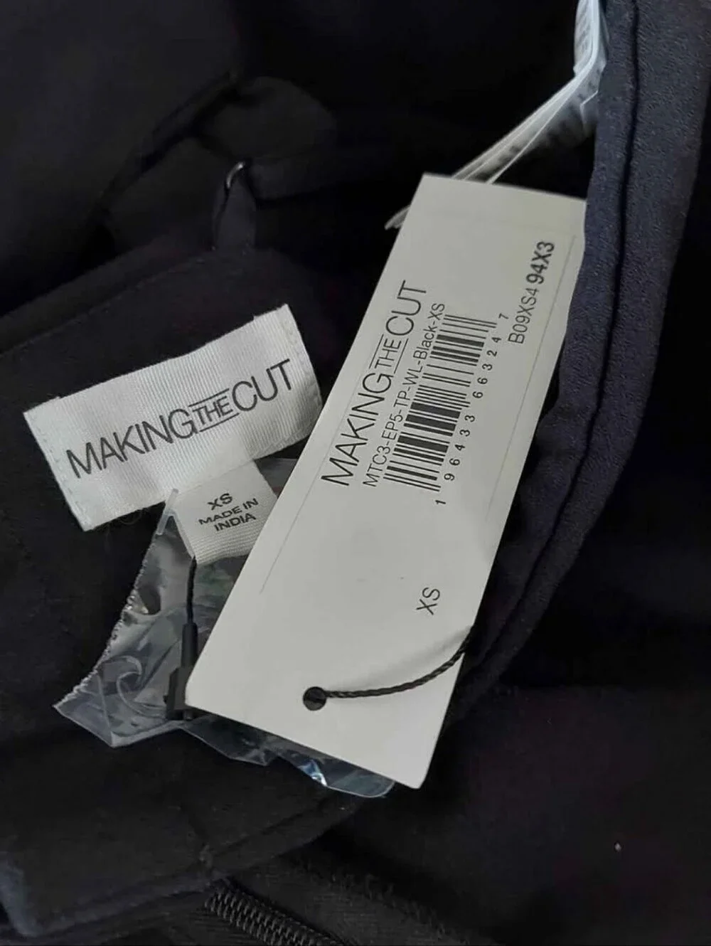 NWT Making The Cut Black Formal Camisole Top Sz XS - Picture 7 of 7